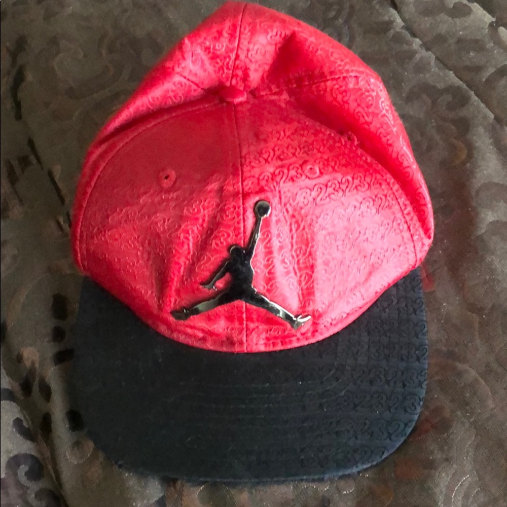 Youth Red/Black Jordan SnapBack hat